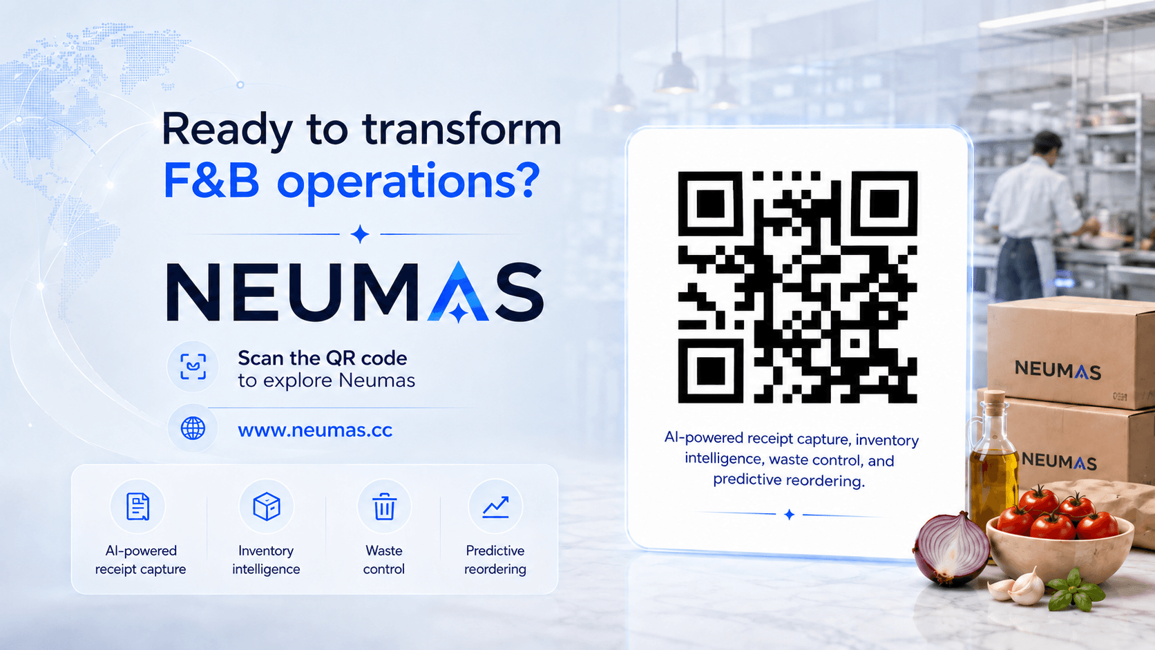 Neumas F&B operations call to action artwork